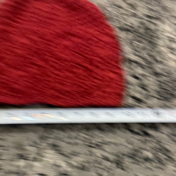 Elegant Red Crochet Beanie - Picture 3 of 5